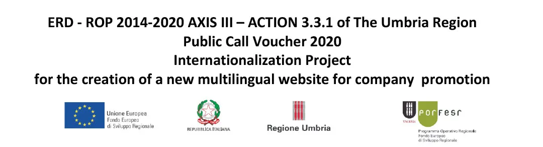 Project co-financed by the European Union — POR-FESR Umbria Region 2014-2020