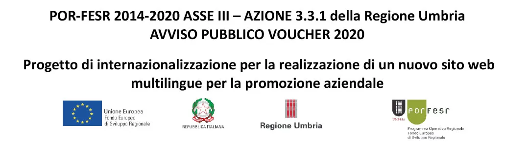 Progetto co-finanziato dall’Unione Europea — POR-FESR Regione Umbria 2014-2020