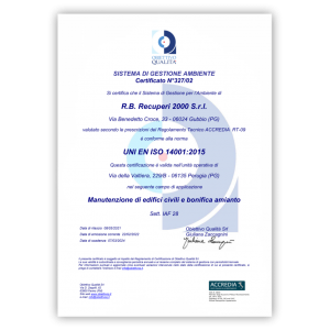 Certificazione UNI EN ISO 14001